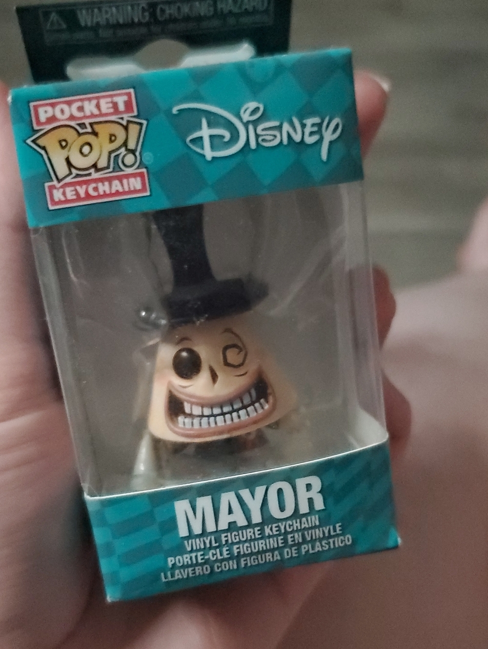 Disney Mayor Pocket Pop! Keychain in Teal and Cream